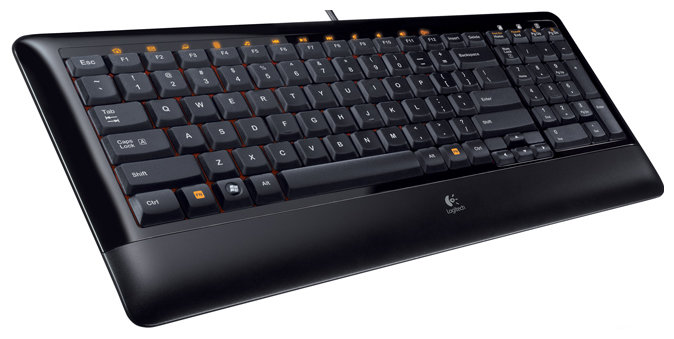 Клавиатура Logitech K300 Keyboard, USB, черная, проводная