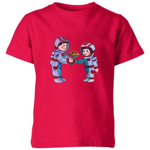 Футболка Us Basic, размер 14, розовый детская футболка космонавт дарит цветы 128 синий