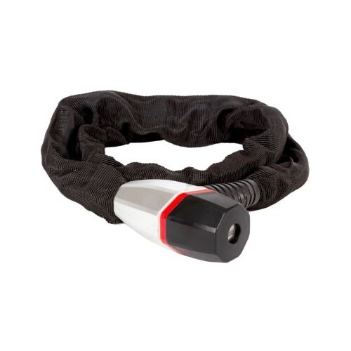 фото Замок-цепь велосипедный tyt64 в текстильном чехле ключевой 8x1200 мм цвет чёрный stg х108212