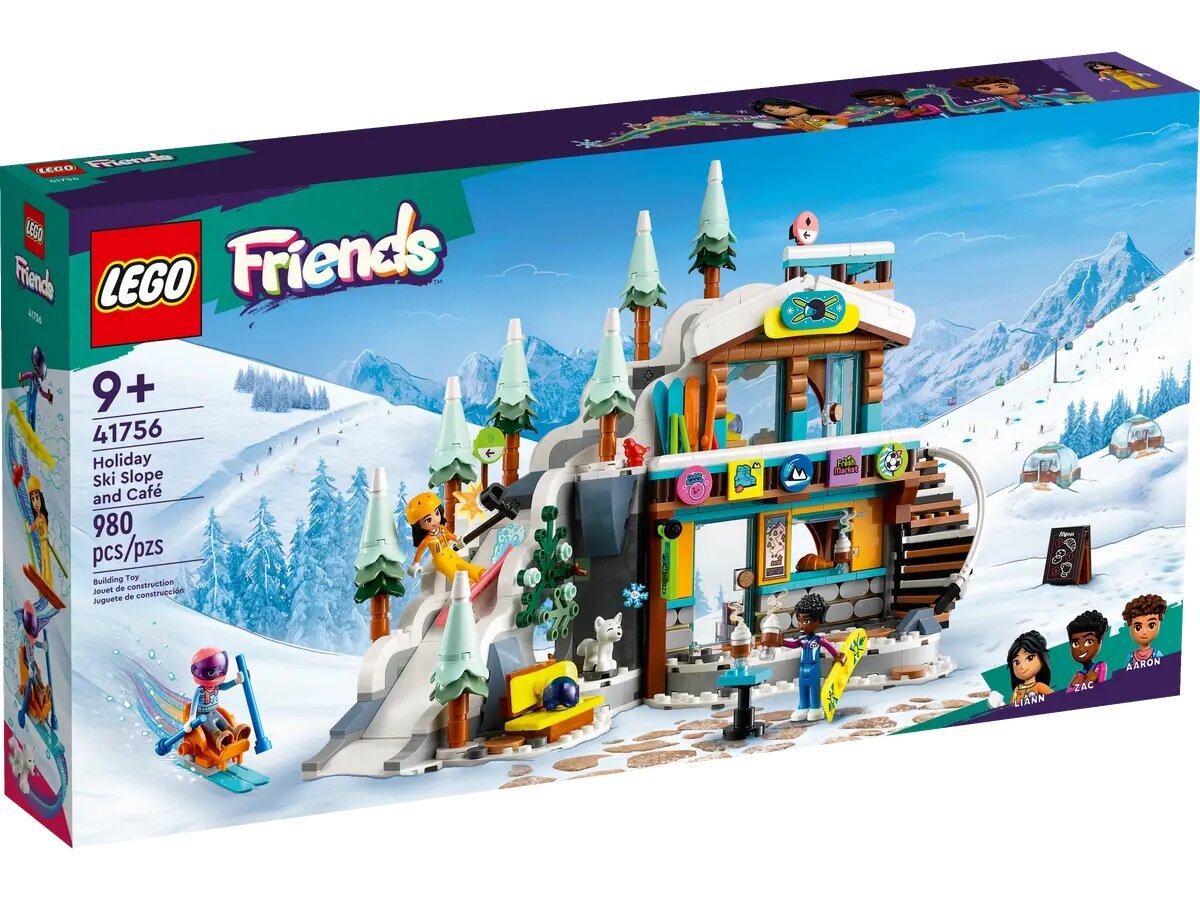 Конструктор LEGO Friends 41756 Holiday Ski Slope and Café, 980 дет.