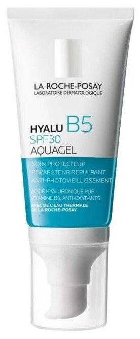 La Roche-Posay Концентрированный аквагель для увлажнения и тонуса кожи Hyalu B5 Aquagel SPF30, 50 мл