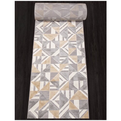 Ковер SIGMA - Дорожка Бежевый, Современный, Ковер на пол, в гостиную, спальню, в ассортименте, Турция, Бельгия, Россия (160 см. на 2500 см.)