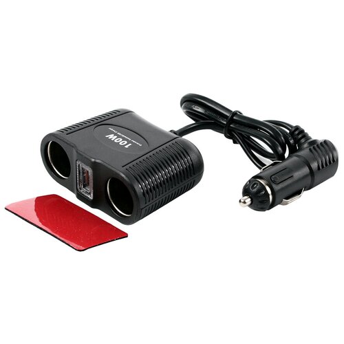 Разветвитель прикуривателя 1 USB 2 разъема 12-24V (NO 1645)