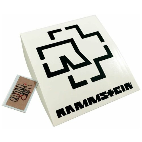 Наклейка виниловая на гитару Rammstein, черная наклейка виниловая на гитару rammstein светящаяся