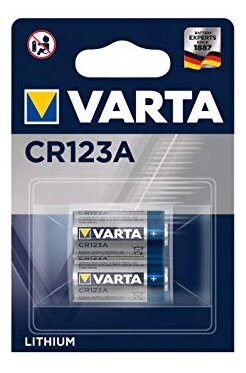 Батарейка VARTA CR123A, 2 шт.