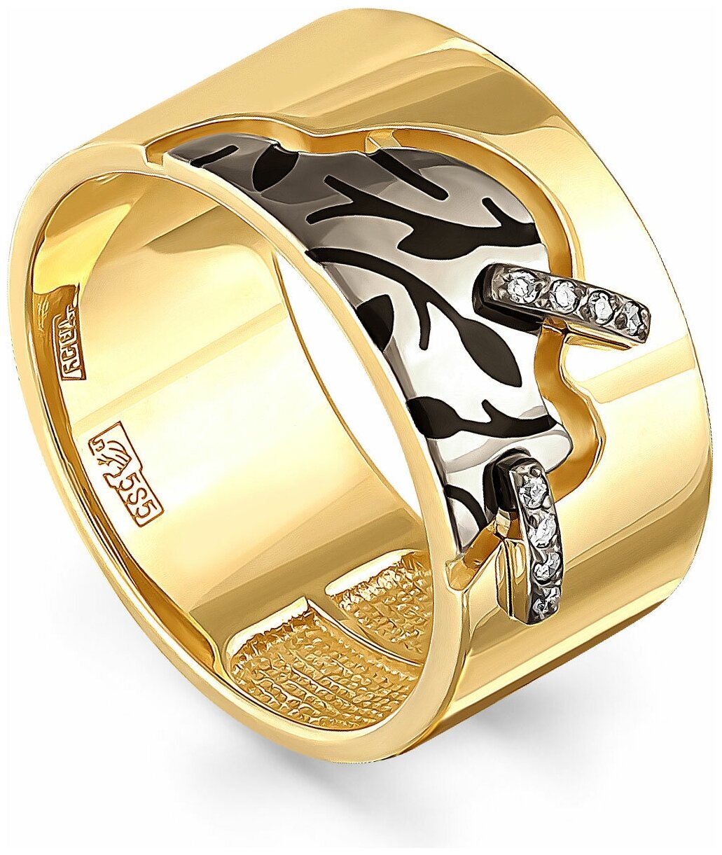 Кольцо KABAROVSKY, желтое золото, 585 проба, бриллиант