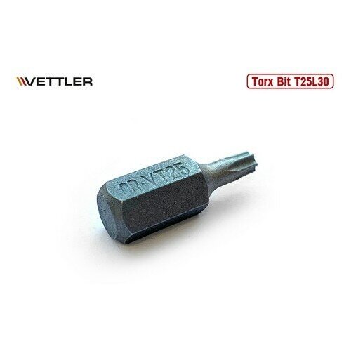 VETTLER Бита вставка TORX T25 3/8 30мм VETTLER vettler бита вставка torx t60 3 8 75мм vettler