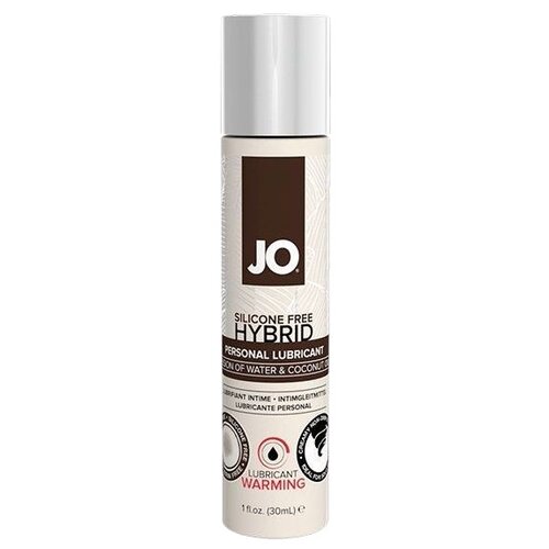 Гель-смазка JO Silicone Free Hybrid Warming, 100 г, 30 мл, кокос, 1 шт.