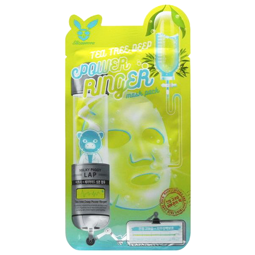 Купить Набор Тканевая маска для лица чайное дерево Tea Tree Deep Power Ringer Mask Pack, 10 шт, Elizavecca