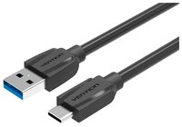 Кабель Vention USB - USB Type-C (VAS-A47-B-100) 1 м черный