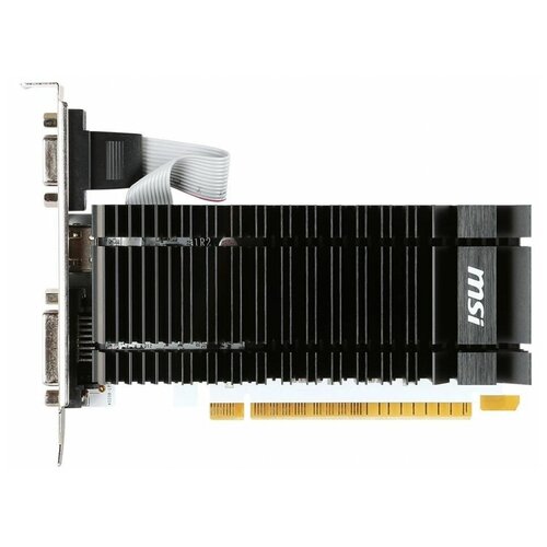 Видеокарта MSI PCI-E N730K-2GD3/LP NVIDIA GeForce GT 730 2Gb 64bit GDDR3 902/1600 DVIx1 HDMIx1 CRTx1 HDCP Ret low profile видеокарта asus pci e gt710 sl 2gd3 brk evo nvidia geforce gt 710 2048mb 64 ddr3 954 900 dvix1 hdmix1 crtx1 hdcp ret low profile