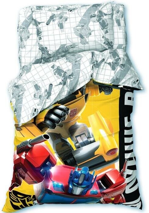Hasbro Постельное бельё 1,5 сп «Team» Transformers143*215 см, 150*214 см, 50*70 см -1 шт