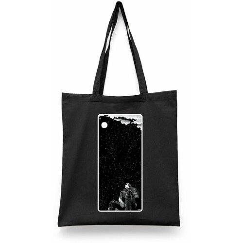 фото Сумка-шоппер унисекс каждому своё "аниме/берсерк/berserk" черная