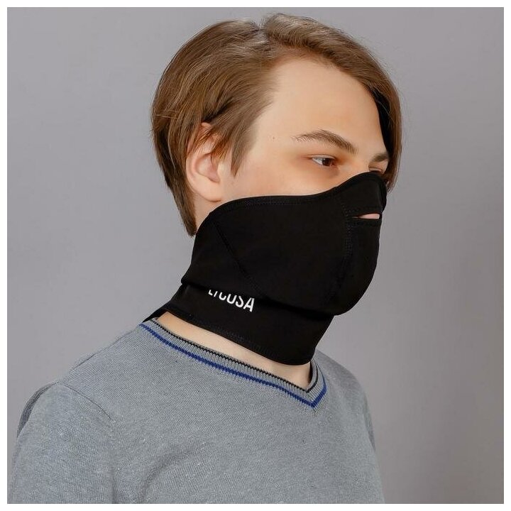 Ветрозащитная маска - подшлемник WINDSTOPPER BLACK