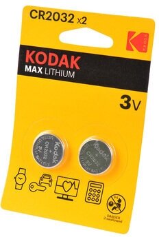 Батарейки Kodak Max CR2032 2 штуки - 16740