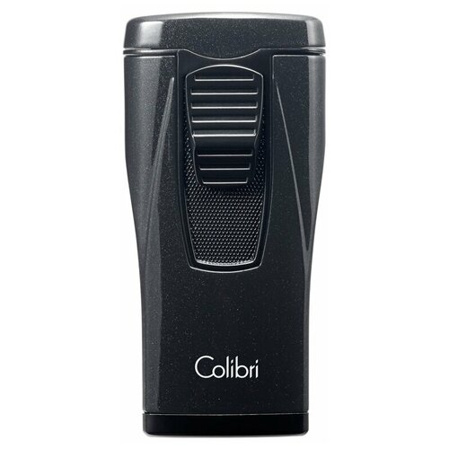 Зажигалка газовая Colibri Monaco (тройное пламя), черный металлик LI880T5