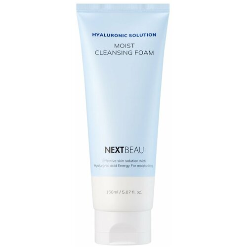 NEXTBEAU Пенка для умывания с гиалуроновой кислотой - Hyaluronic solution moist cleansing foam,150мл