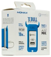 Сетевая зарядка MOMAX U.Bull (UM1S) красный