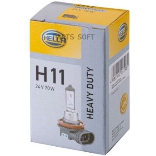 BEHR-HELLA 8GH 008 358-241 Лампа HELLA галогеновая H11 PGJ19-2 70W