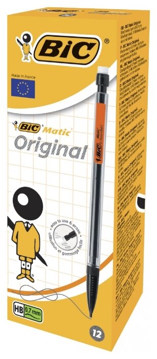 BIC Механический карандаш Matic HВ, 0.7 мм, 12 шт.
