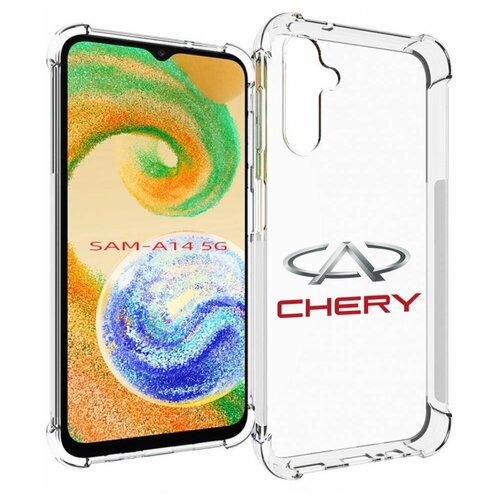 Чехол MyPads Chery-3 мужской для Samsung Galaxy A14 4G/ 5G задняя-панель-накладка-бампер