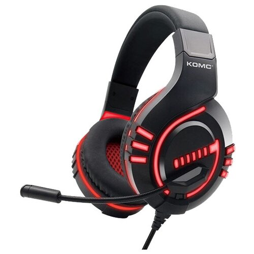 Наушники проводные KOMC G325 GAME головные черно-красный 223500₽