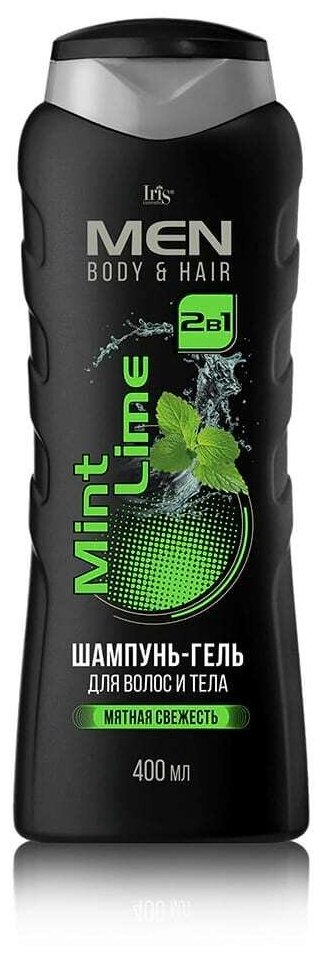 Шампунь-гель для волос и тела "MEN. Mint Lime", 400 мл