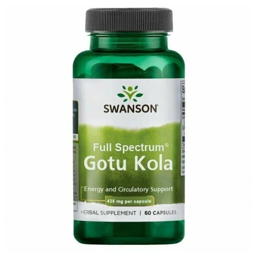 Gotu Kola, 435 мг, 70 г, 60 шт.
