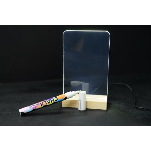 Светящаяся доска для рисования записей заметок 10*15 см ночник светильник с LED подсветкой USB акрил