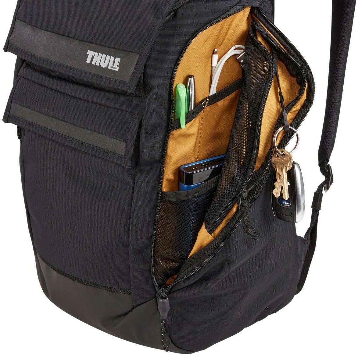 Рюкзак 15,6” Thule Paramount Backpack 27L, Нейлон, Black, Черный 3204216 - фото №5