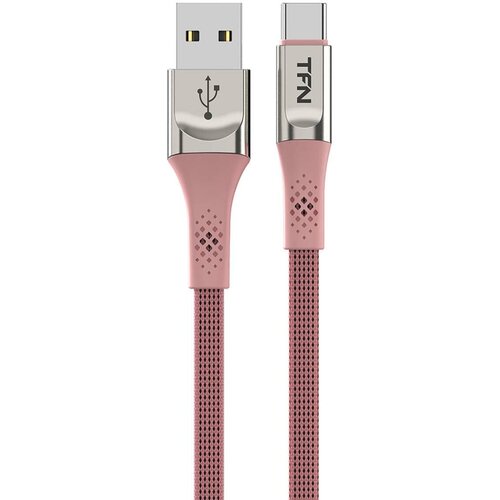 Кабель USB Type-C TFN 0.6m Zinc плоский rose (TFN-CZNUSBC06MRO) кабель usb type c tfn 0 2m zinc плоский rose tfn cznusbc02mro