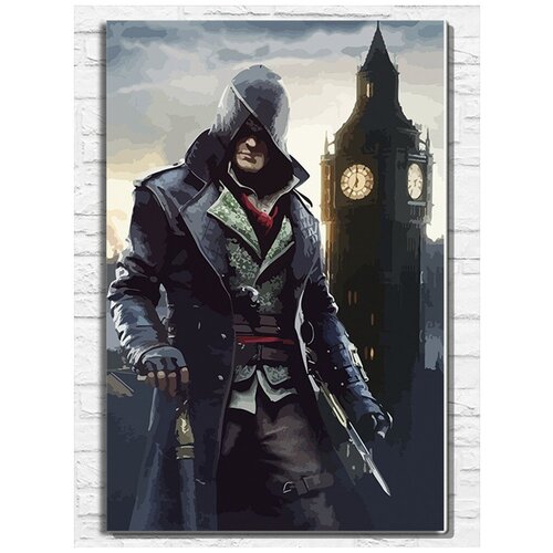 Картина по номерам на холсте игра Assassin's Creed Синдикат - 11503 В 60x40