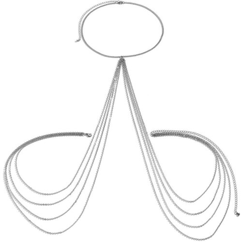 Цепь на тело WASABI jewell, серебристый