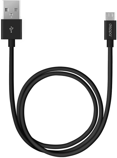 Кабель Deppa USB - microUSB, 3м, черный