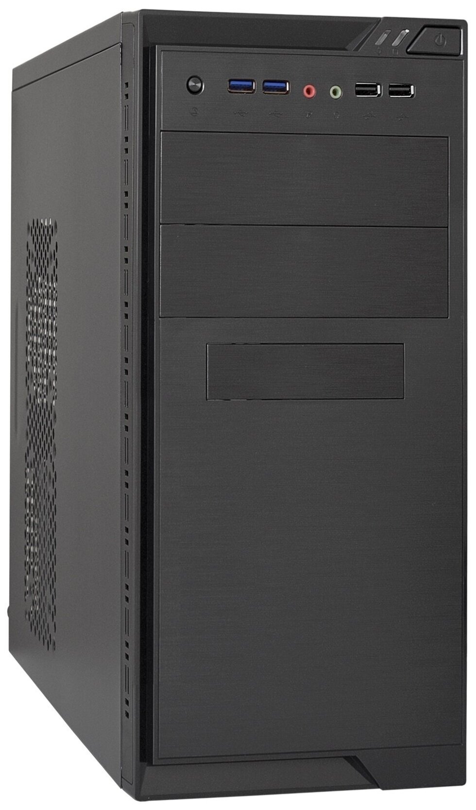 Корпус Minitower ExeGate MA-372UX (mATX, без БП, 2*USB+2*USB3.0, аудио, черный) EX283234RUS