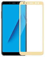 Защитное стекло T-Phox 5D Tempered Glass Screen Protector для Samsung Galaxy A8 (2018) золотой