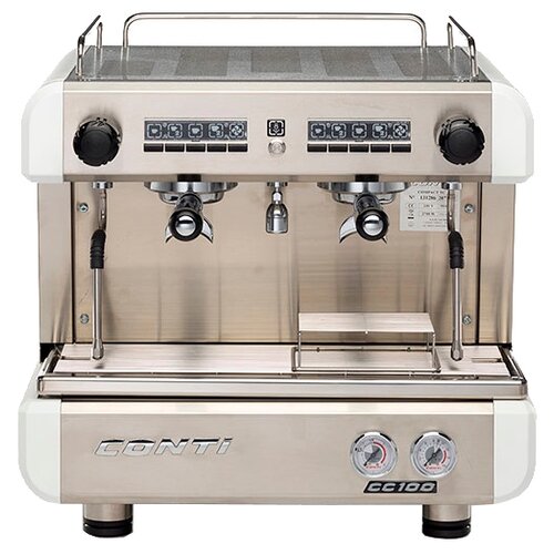 Кофеварка рожковая CONTI CC100 Compact TC 2 гр белый 30300000₽