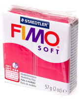 Полимерная глина FIMO Soft запекаемая вишневый (8020-26), 57 г