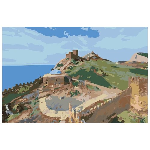 Картина по номерам Старая крепость, 40x60 см