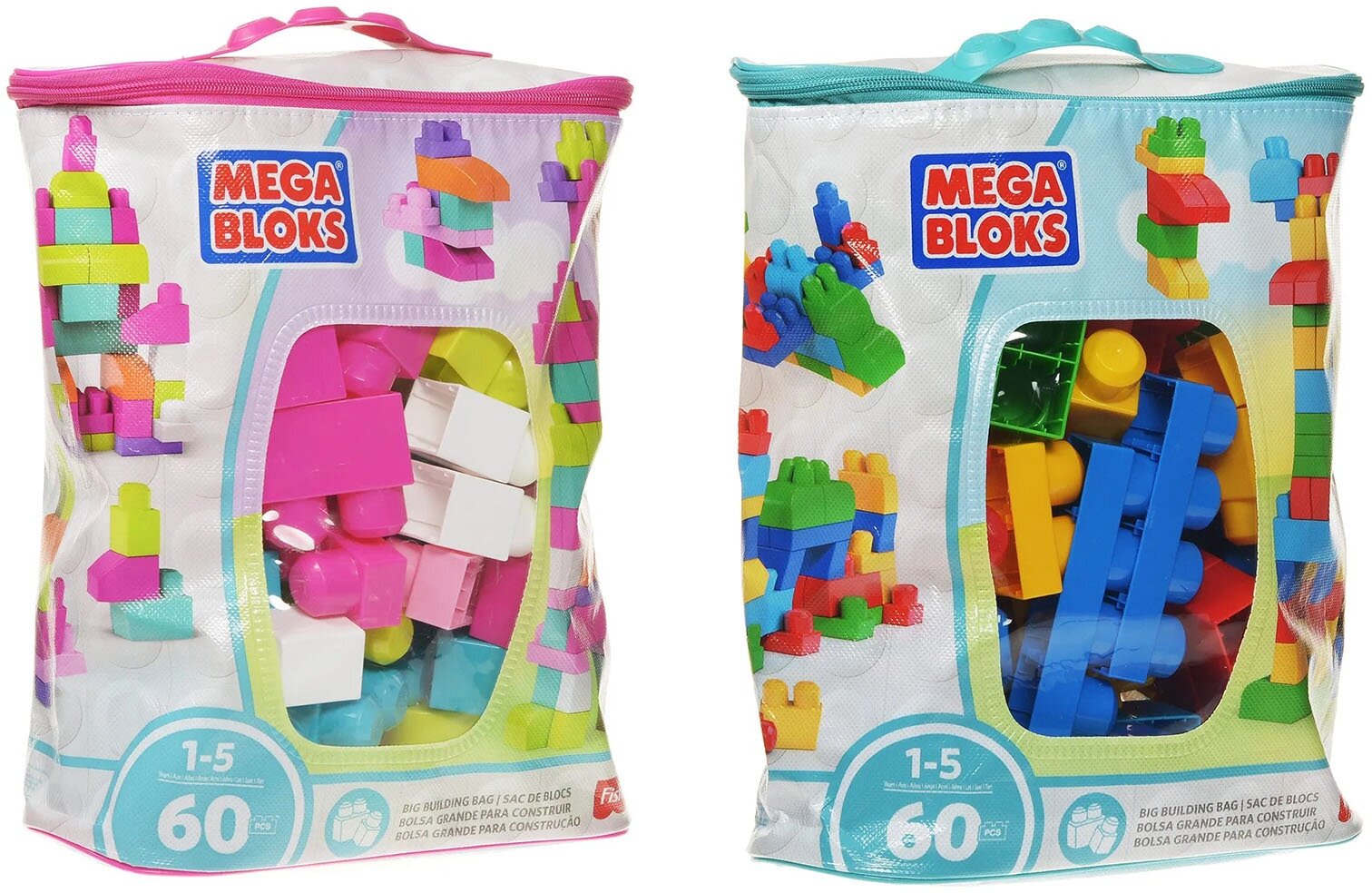 Конструктор Mega Bloks First Builders 60деталей в ассортименте DCH54/DCH55/CYP67