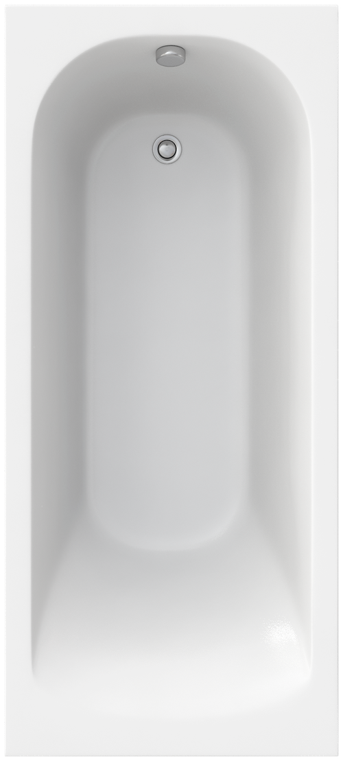Ванна акриловая BAS PRO Нирвана 1700х750 прямоугольная, усиленный каркас, без слива-перелива, белый