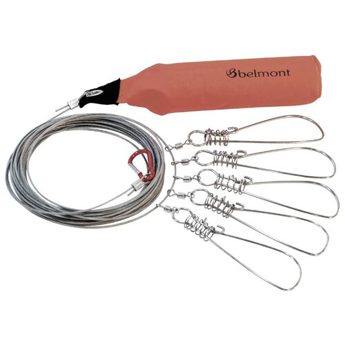 фото Кукан belmont - mp-095 float stringer set (5 карабинов металл)