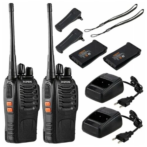 Рация комплект из 2 штук с наушником BF-888S 2 шт 295000₽