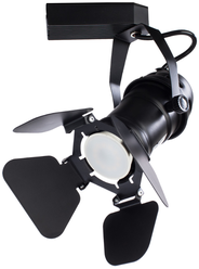 Трековый светильник-спот Arte Lamp Petalo A5319PL-1BK, кол-во ламп: 1 шт., цвет плафона: черный
