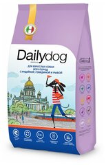 Dailydog Casual сухой корм для взрослых собак всех пород с индейкой, говядиной и рыбой - 12 кг