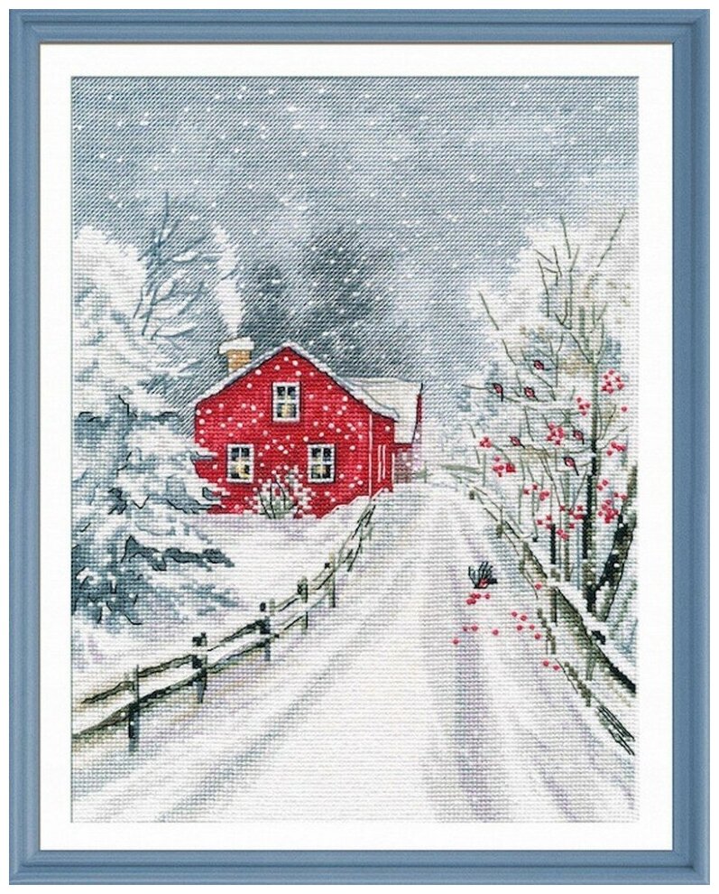 Чародейка зима #1241 Овен Набор для вышивания 20 × 27 см Счетный крест