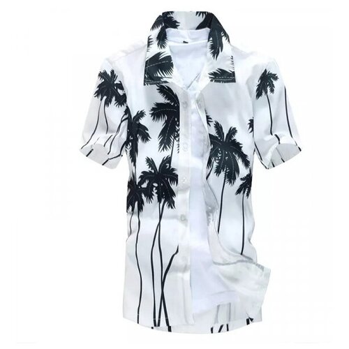 фото Гавайская рубашка palms цвет белый размер xl happy pirate