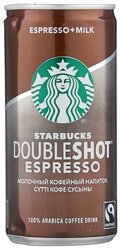 Молочный кофейный напиток Starbucks Doubleshot Espresso 0.2 л