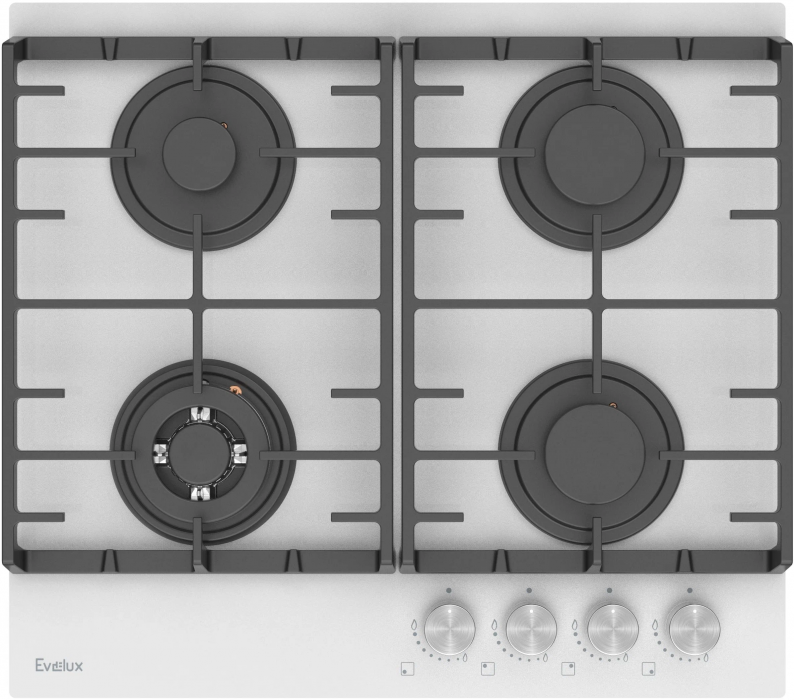Газовая варочная панель Evelux HEG 650 WG (белый)