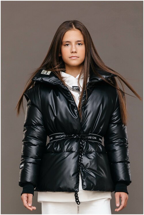 Куртка G`n`K 745ч (Черный, Девочка, 16 лет / 170 см)